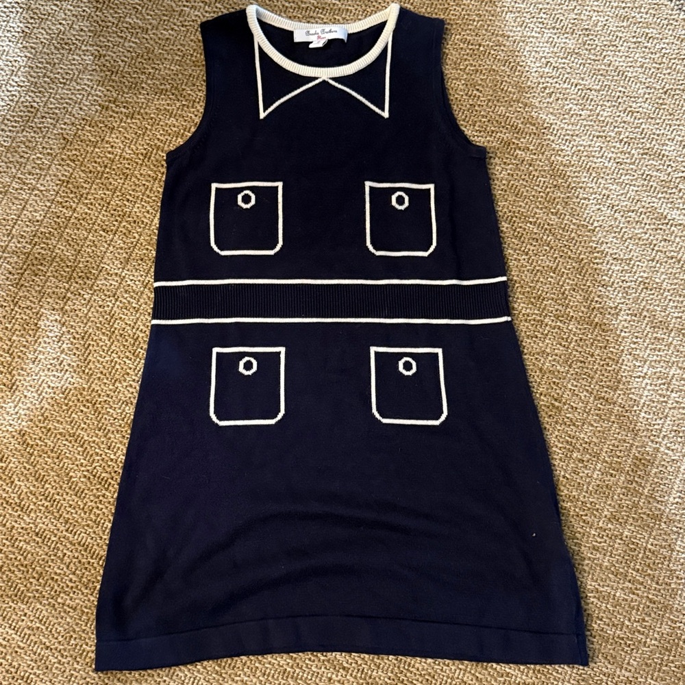 Brooks Brothers Tan and Navy Knit Pullover